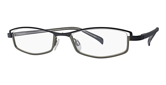 Cinzia Designs CIN-154 Eyeglasses, 1 Black/Celery