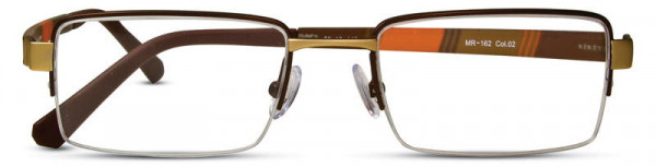 Michael Ryen MR-162 Eyeglasses, 2 - Brown / Gold
