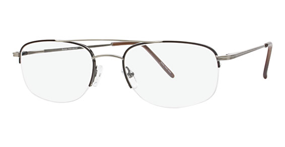 Cote D'Azur Henry Eyeglasses, 1 Brown/Pewter