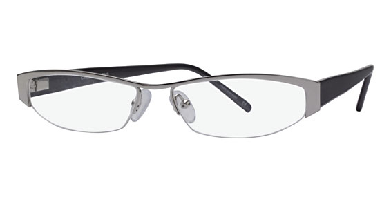 Cinzia Designs CIN-114 Eyeglasses, 01 Silver/Black