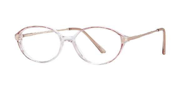 Alternatives Audrey Eyeglasses, 1 Peach Marble Satin Gold