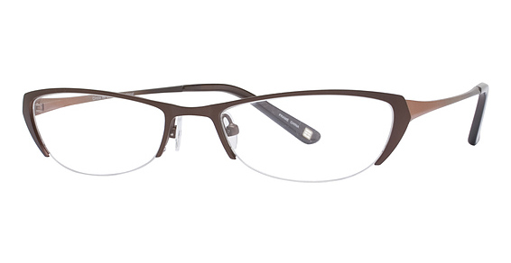 Cinzia Designs CIN-196 Eyeglasses, 3 Brown w/Burnt Orange