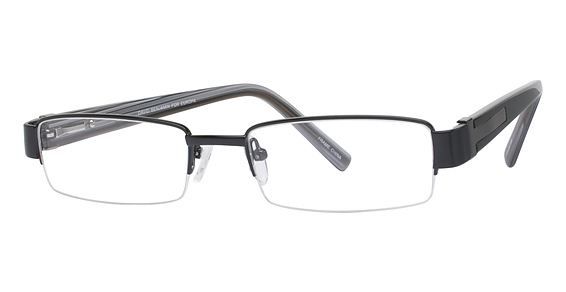 David Benjamin DB-108 Eyeglasses, 2 Matte Black/Gunmetal