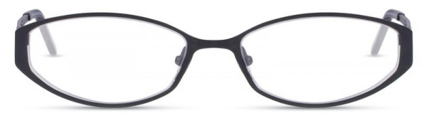 Cote D'Azur Boutique-124 Eyeglasses, 3 - Black / Steel Gray