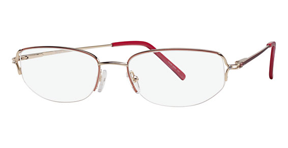 Cote D'Azur Exquisite Eyeglasses, 3 Gold/Rose