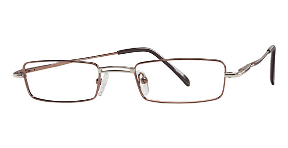 David Benjamin Success Eyeglasses, 1 Pewter/Brown