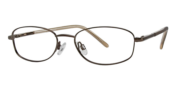 David Benjamin Brassy Eyeglasses, 1 Brown