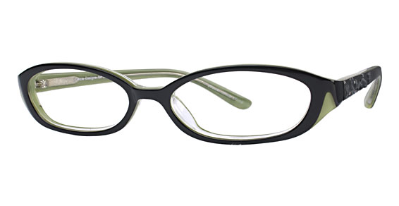 Cinzia Designs CIN-158 Eyeglasses, 2 Black/Green