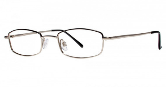 Modern Optical ASAP Eyeglasses, Black/Silver
