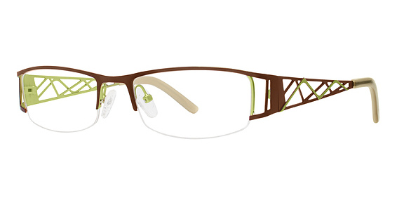 Modern Art A315 Eyeglasses, brown/olive