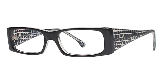 Modern Times Mosaic Eyeglasses, black/crystal