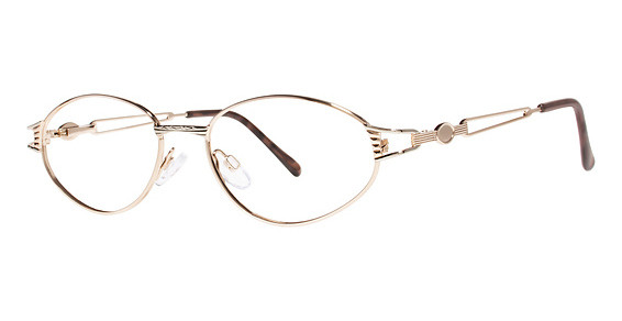 Modern Optical SUZANNE Eyeglasses, Gold/Chrome