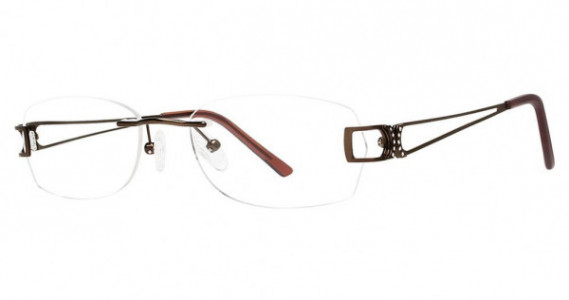 Genevieve Radiant Eyeglasses, matte brown