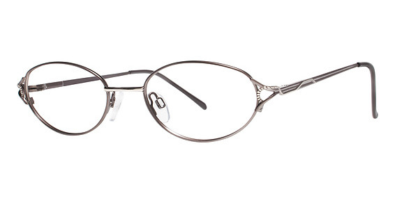 Modern Optical IRIS Eyeglasses, Matte Brown/Gold