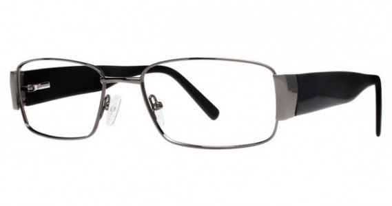 Big Mens Eyewear Club BIG Shot Eyeglasses, gunmetal/black