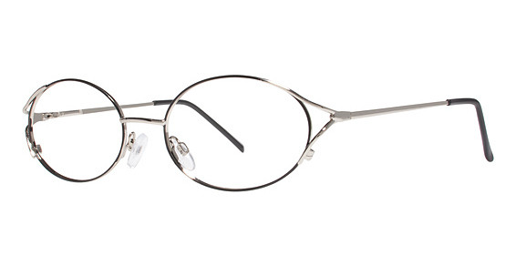 Modern Optical ETHEL Eyeglasses, Black/Silver