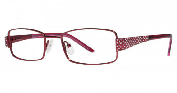 Genevieve GLITZ Eyeglasses, Burgundy