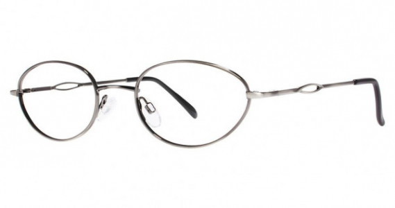Modern Optical Whitney Eyeglasses, antique silver
