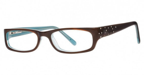Fashiontabulous 10x210 Eyeglasses, brown/turquoise
