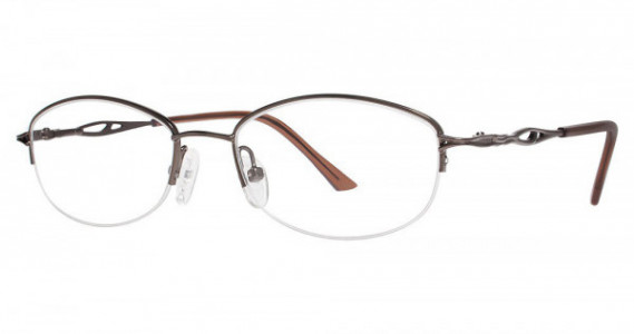 Modern Times CRYSTAL Eyeglasses, Matte Brown