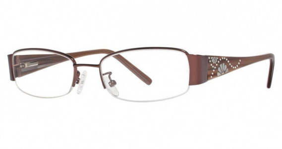 Genevieve Intimate Eyeglasses, matte brown