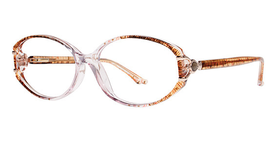 Genevieve LYNN Eyeglasses, Brown/Gold