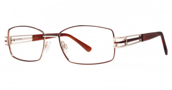Big Mens Eyewear Club BIG DEAL Eyeglasses, Brown/Gold