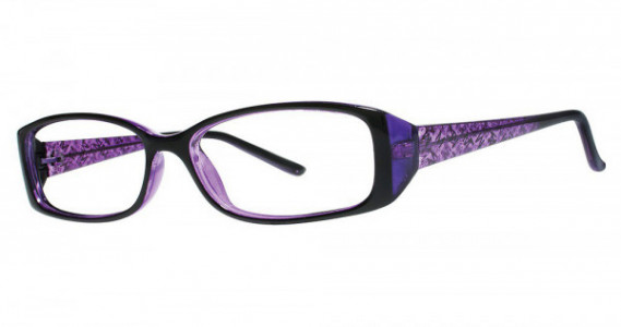 Modern Optical BARB Eyeglasses, Black/Purple