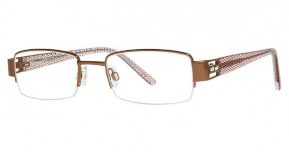 Genevieve Glamor Eyeglasses, brown
