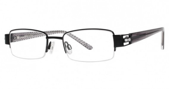 Genevieve Glamor Eyeglasses, matte black