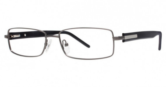 Big Mens Eyewear Club BIG League Eyeglasses, matte gunmetal