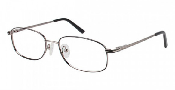 Van Heusen Lane Eyeglasses, Black Gunmetal