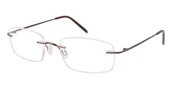 Van Heusen Marc Eyeglasses, BRN Shiny Brown
