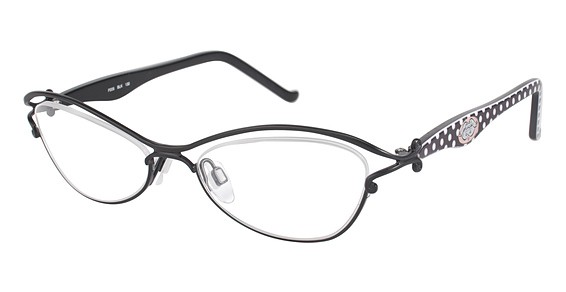 Phoebe Couture P205 Eyeglasses, BLK Black