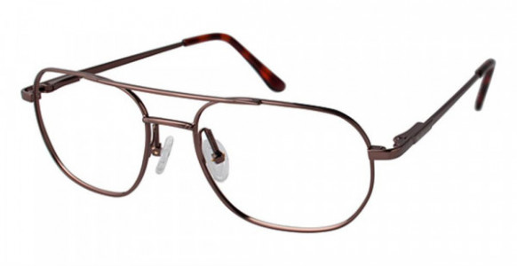 Van Heusen Myles Eyeglasses, Shiny Dark Brown