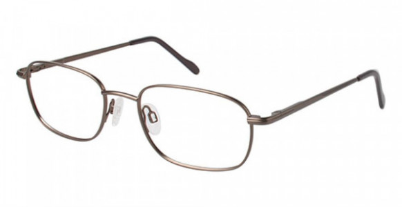 Van Heusen Albert Eyeglasses, Semi Gloss Tan