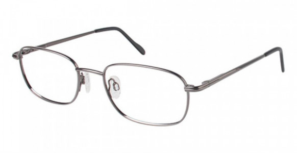 Van Heusen Albert Eyeglasses, Shiny Gunmetal