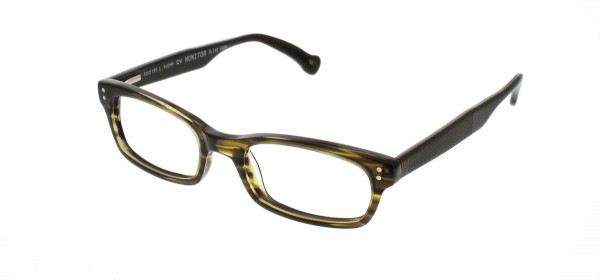 Marc Ecko MONITOR Eyeglasses, Olive Horn