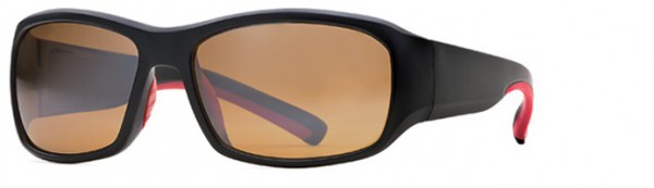 Bobby Jones Arnold (Sun) Sunglasses, Black W/Red Rubber