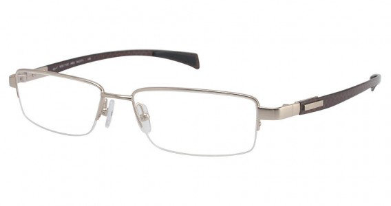 Tura T105 Eyeglasses, Antique Gold/Brown Carbon Fiber (ANG)