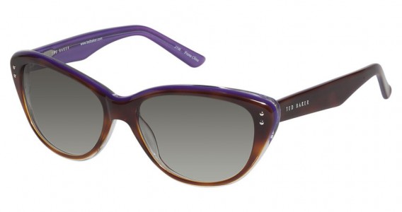 Ted Baker B501 Alexia Sunglasses, Brown Purple Horn (BRH)