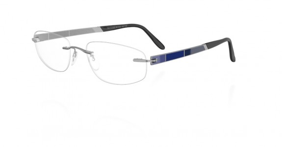 Silhouette Lacquer Artwork 7741 Eyeglasses, 6052 Blue