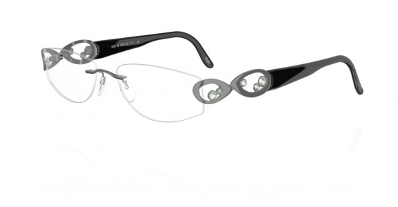 Silhouette Crystal Rings 4229 Eyeglasses, 6052 Grey