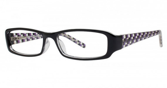 Modern Optical ILLUSION Eyeglasses, Black
