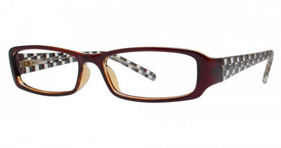 Modern Optical ILLUSION Eyeglasses, Brown