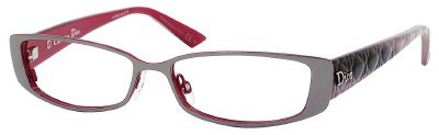 Christian Dior Dior 3763 Eyeglasses, 0XLC(00) Ruthenium Horn Red