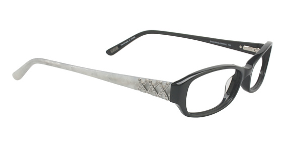 XOXO Coquette Eyeglasses, BKWH Black White