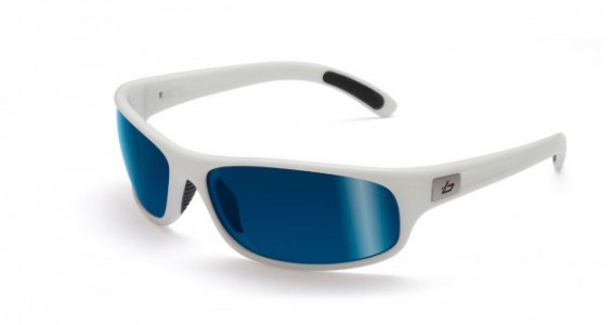 Bolle Anaconda Sunglasses, Shiny White / Polarized Offshore Blue