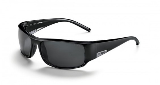 Bolle King Sunglasses, Shiny Black / Polarized TNS