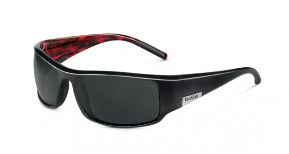 Bolle King Sunglasses, Black/Red Marble / Polarized